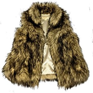 Michael Kors Faux Fox Fur Vest / jacket NEW